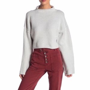 Free People Heather Gray Forest Sweater